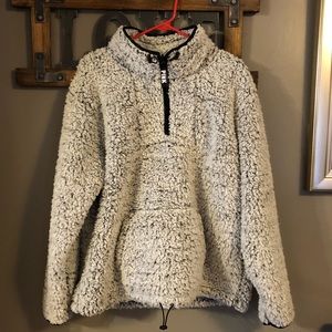 NWOT Pink Sherpa pullover💕